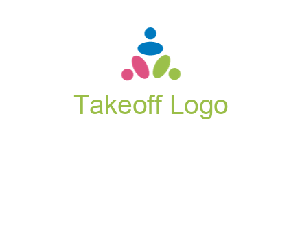 people icon rotating forming triangle