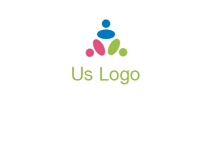people icon rotating forming triangle