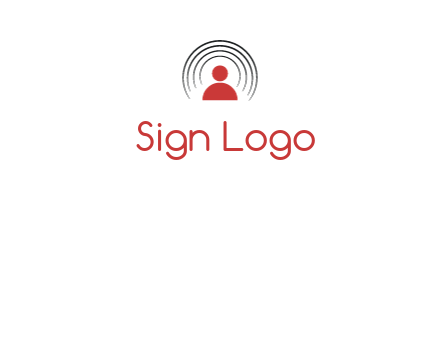 signals around people icon