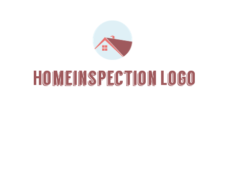 abstract house in circle