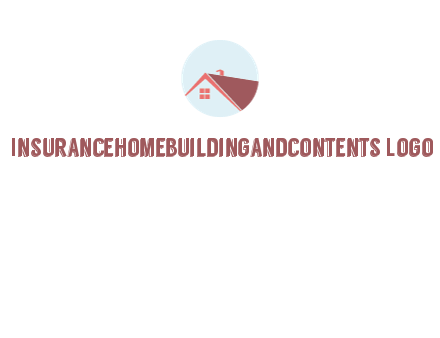 abstract house in circle