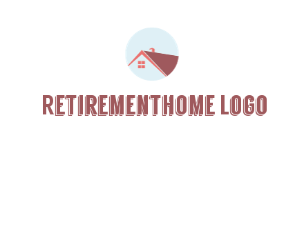 abstract house in circle