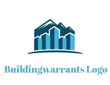 mountain behind bars forming buildings