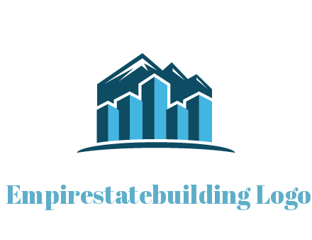 mountain behind bars forming buildings