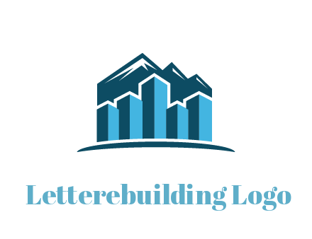 mountain behind bars forming buildings