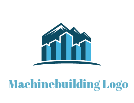 mountain behind bars forming buildings