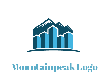mountain behind bars forming buildings