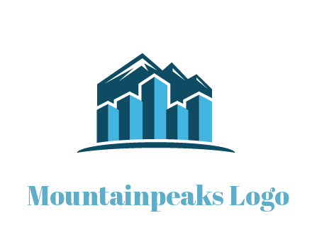 mountain behind bars forming buildings