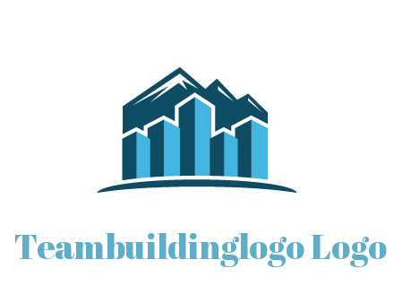 mountain behind bars forming buildings