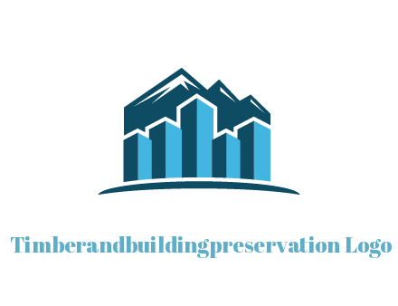 mountain behind bars forming buildings