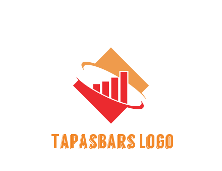 bars in rhombus with swooshes