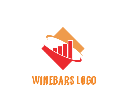 bars in rhombus with swooshes