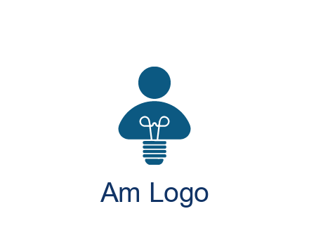 light bulb forming people icon