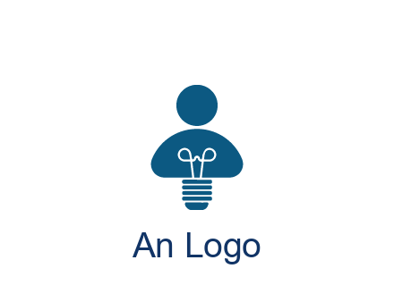 light bulb forming people icon