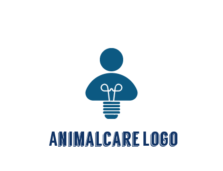 light bulb forming people icon