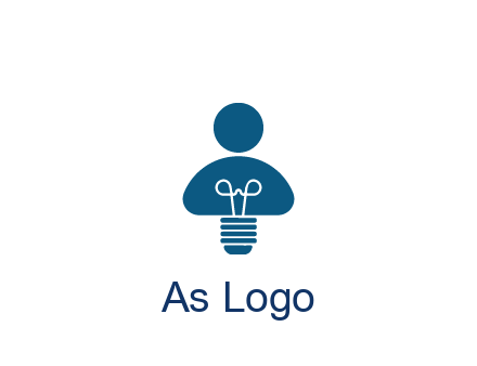 light bulb forming people icon