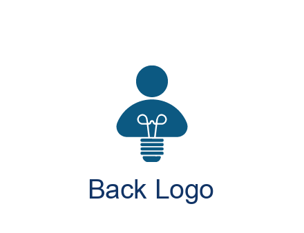 light bulb forming people icon
