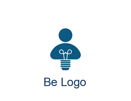 light bulb forming people icon