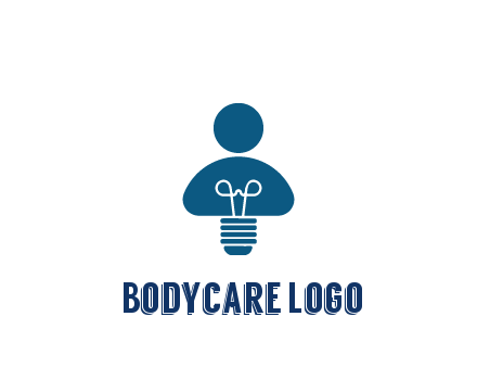 light bulb forming people icon