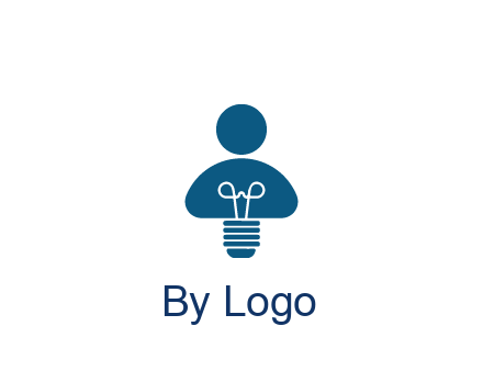 light bulb forming people icon