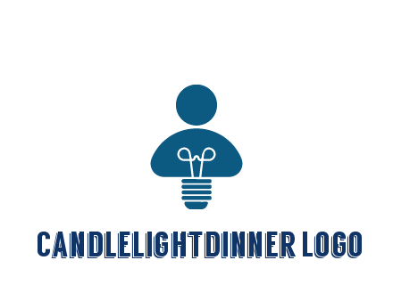 light bulb forming people icon