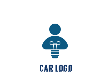 light bulb forming people icon