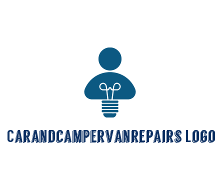 light bulb forming people icon
