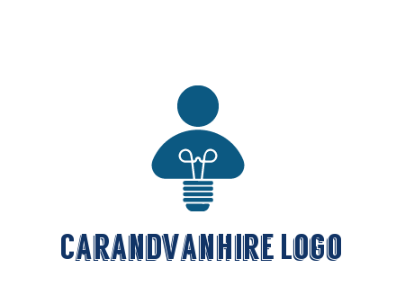 light bulb forming people icon