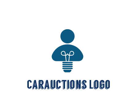 light bulb forming people icon