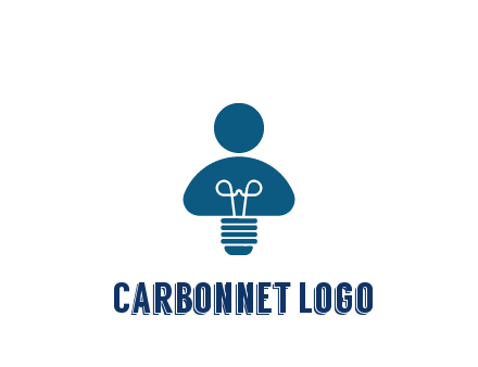 light bulb forming people icon