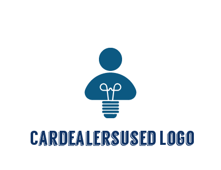 light bulb forming people icon