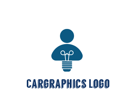 light bulb forming people icon