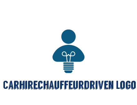 light bulb forming people icon