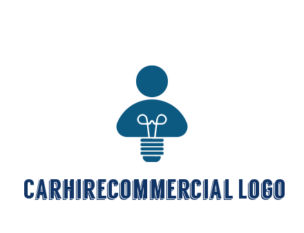light bulb forming people icon