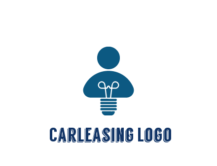 light bulb forming people icon