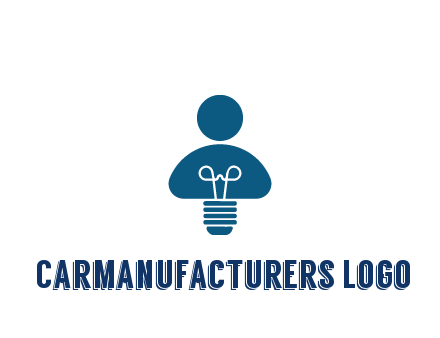 light bulb forming people icon