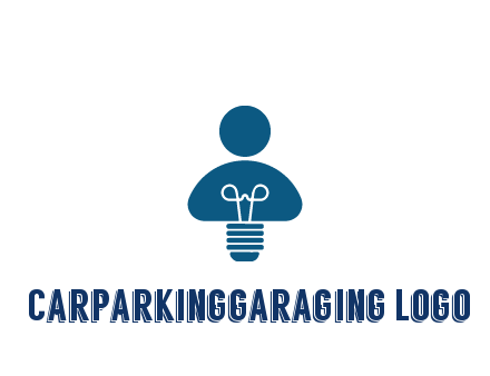 light bulb forming people icon