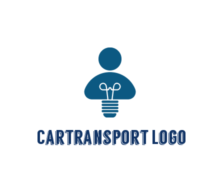 light bulb forming people icon