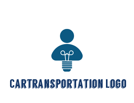 light bulb forming people icon