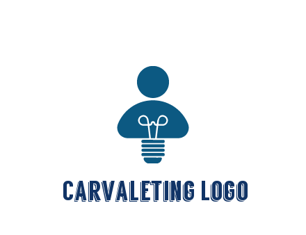 light bulb forming people icon