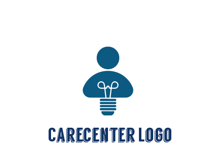 light bulb forming people icon