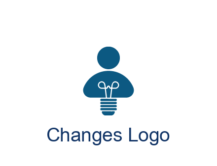 light bulb forming people icon