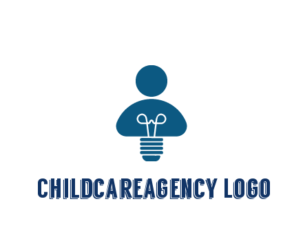 light bulb forming people icon