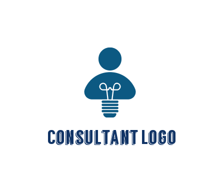 light bulb forming people icon