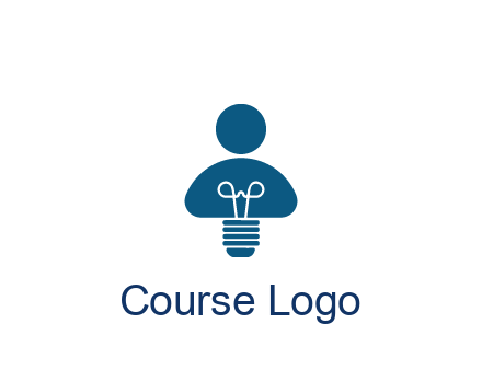 light bulb forming people icon