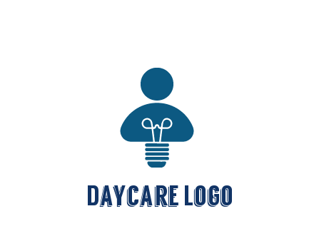 light bulb forming people icon