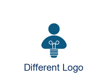 light bulb forming people icon
