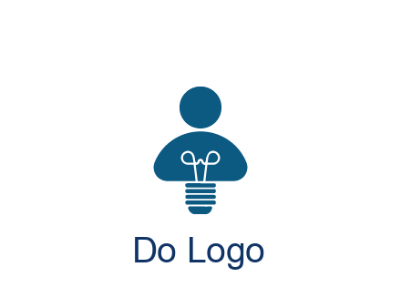 light bulb forming people icon