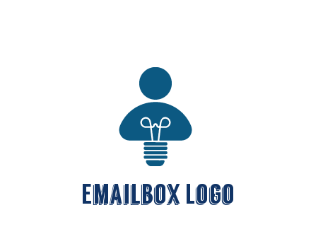 light bulb forming people icon
