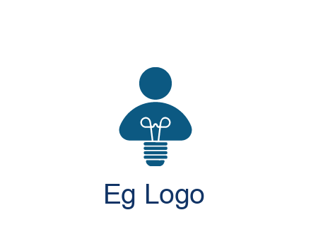 light bulb forming people icon